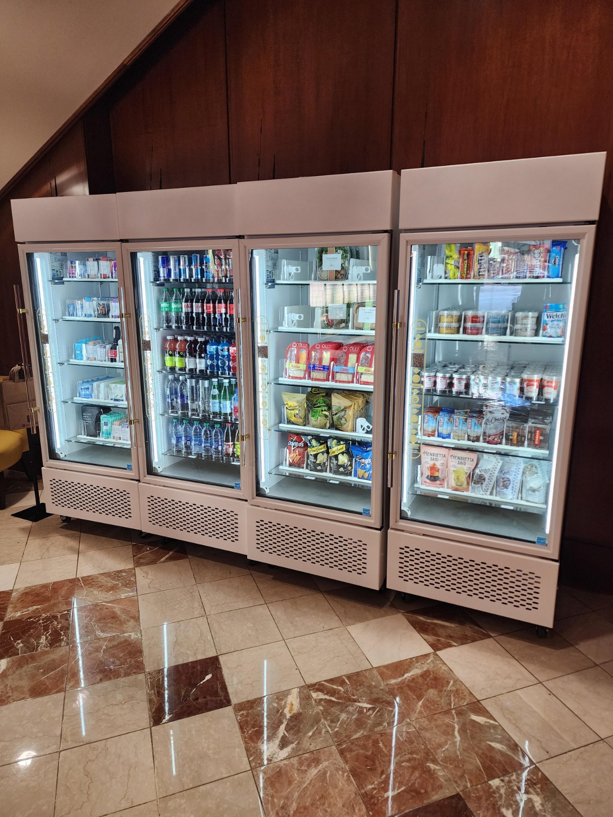 Hotel Lobby Vending Setup